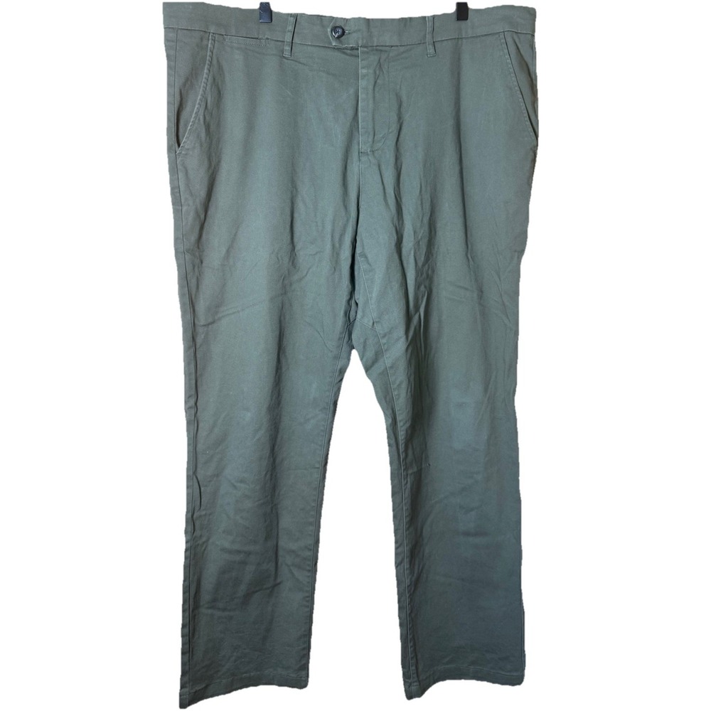 Five Four Pants Mens Green Army Cloth Officer Chino Stretch‎ Pocket Flap 38x32